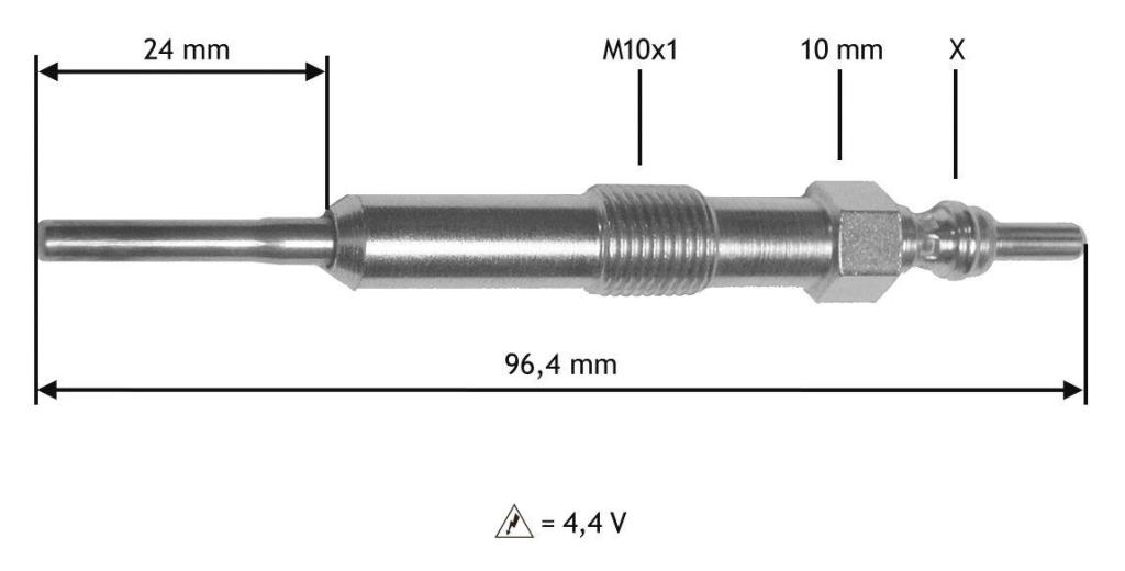 Bougie de préchauffage VALEO ref. 345171